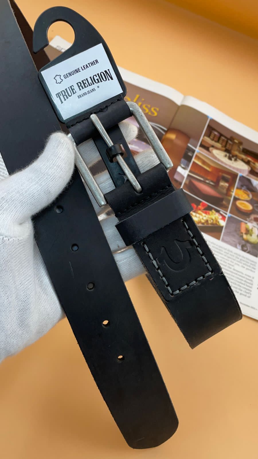 Black TR300790 Genuine Leather Belt 92812