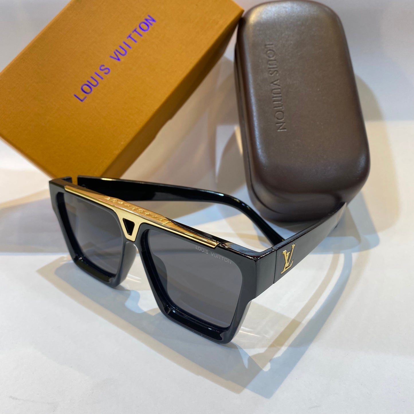 UOL LV VL Black Frame Black Shade Unisex Branded 1502 60 16 141