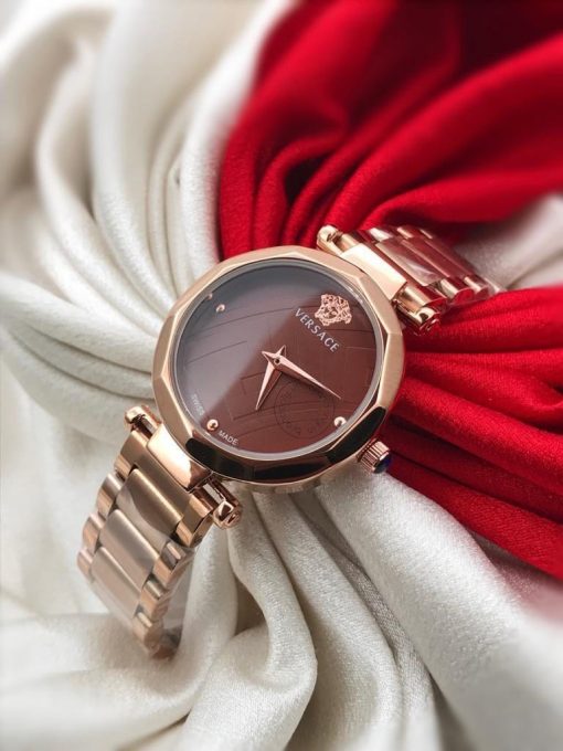 Copper Chain Brown Dial Ladies watch
