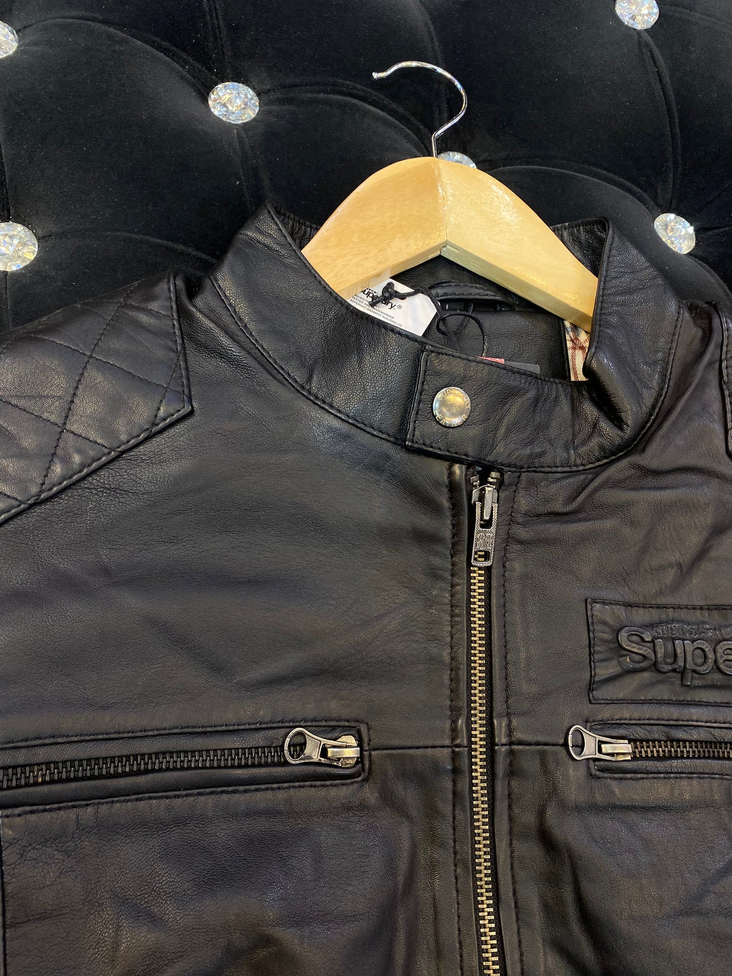 SUP PUS Black Colour Genuine Leather Surplus Men’s Jacket