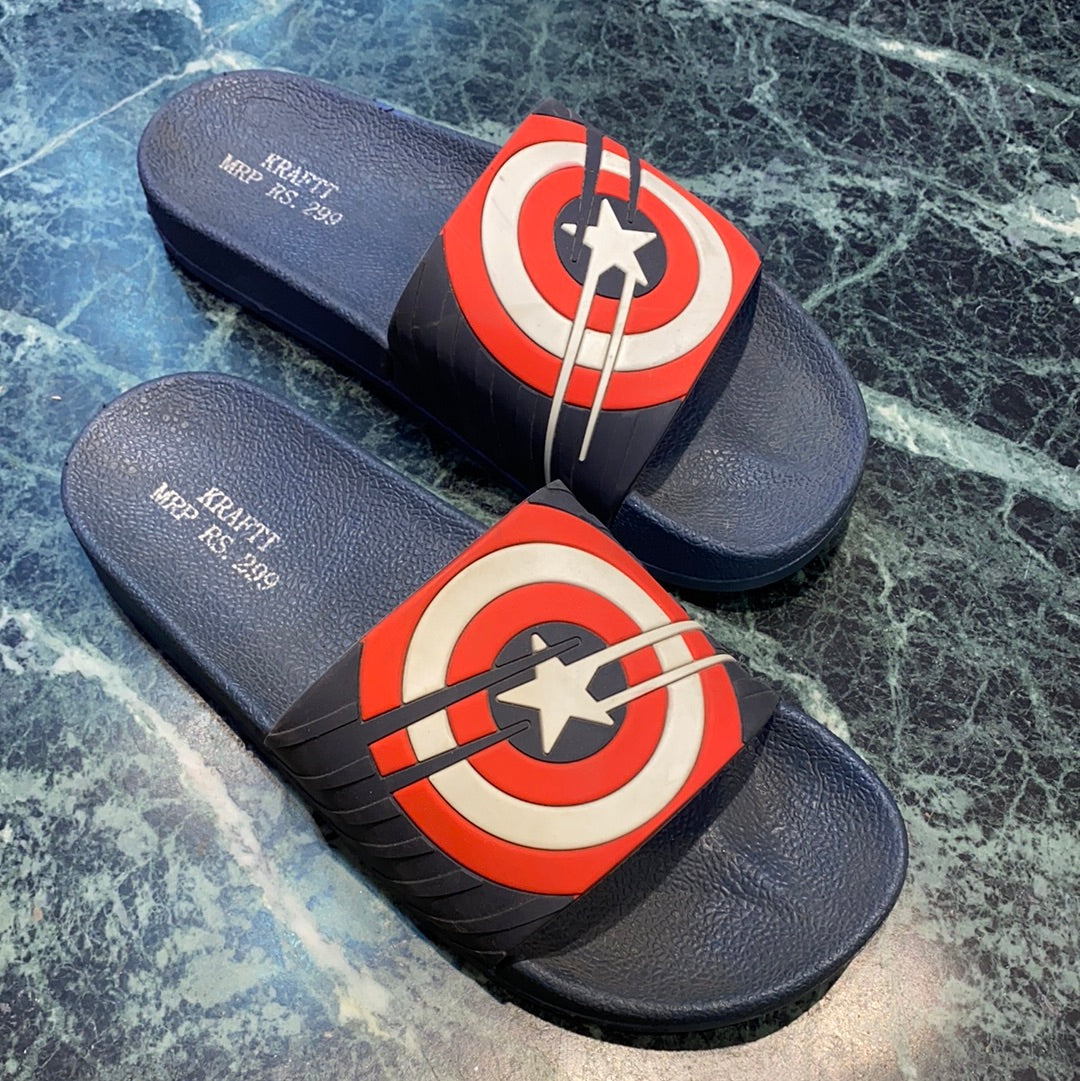Blue Red White Slipper (15121)
