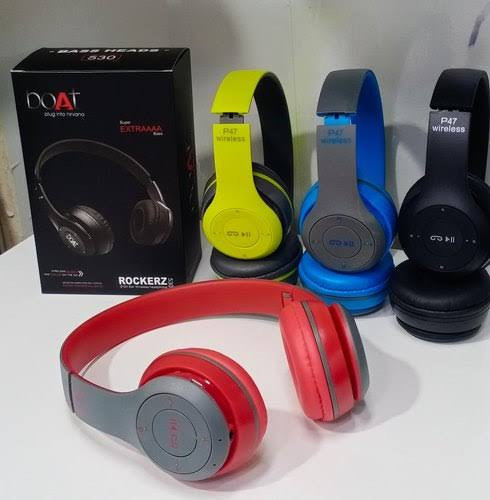 Bluetooth Headphone Model 530 (Grey/Sky Blue)
