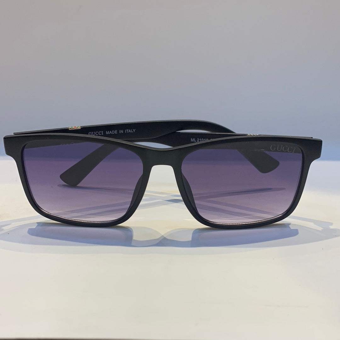 Cug Black Frame Black Shade Sunglass ML21019 57 16 145
