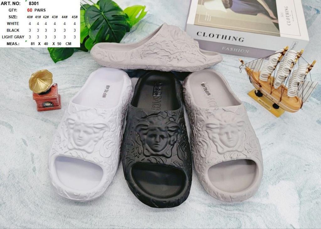 Rev White Colour Rev Logo Slipper Sliders 901093