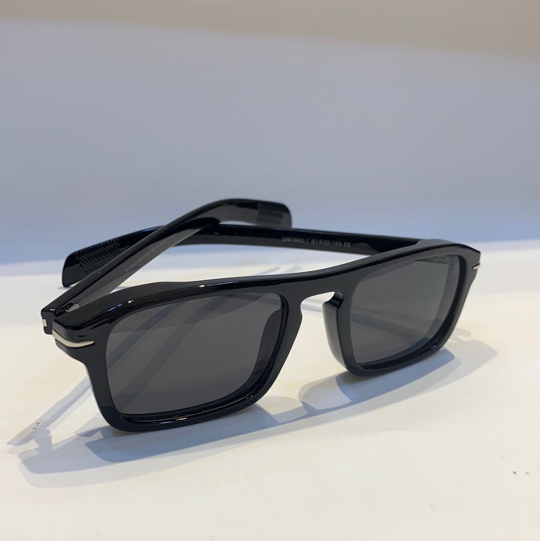 BD Glossy Black Frame Black Shade Unisex Sunglass UM1882-1 51 22-143