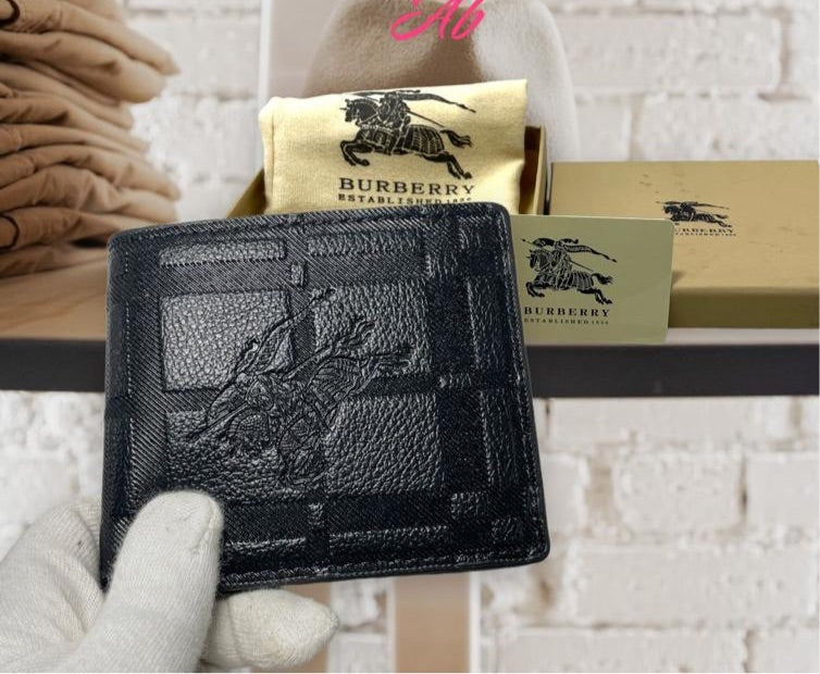 Rub Black Colour Branded Luxury Italian Leather Wallet Model Embossed Black 60223035