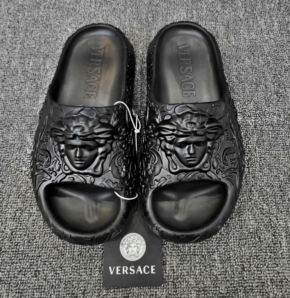 Rev Black Colour Rev Logo Slipper Sliders 901092