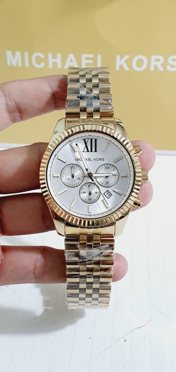 Cim Gold Chain White Dial Man watch