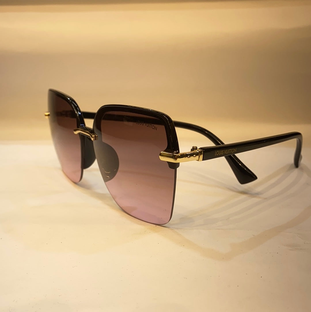 UOL Black Frame Purple Shade Unisex Sunglasses A30110 63 13 143