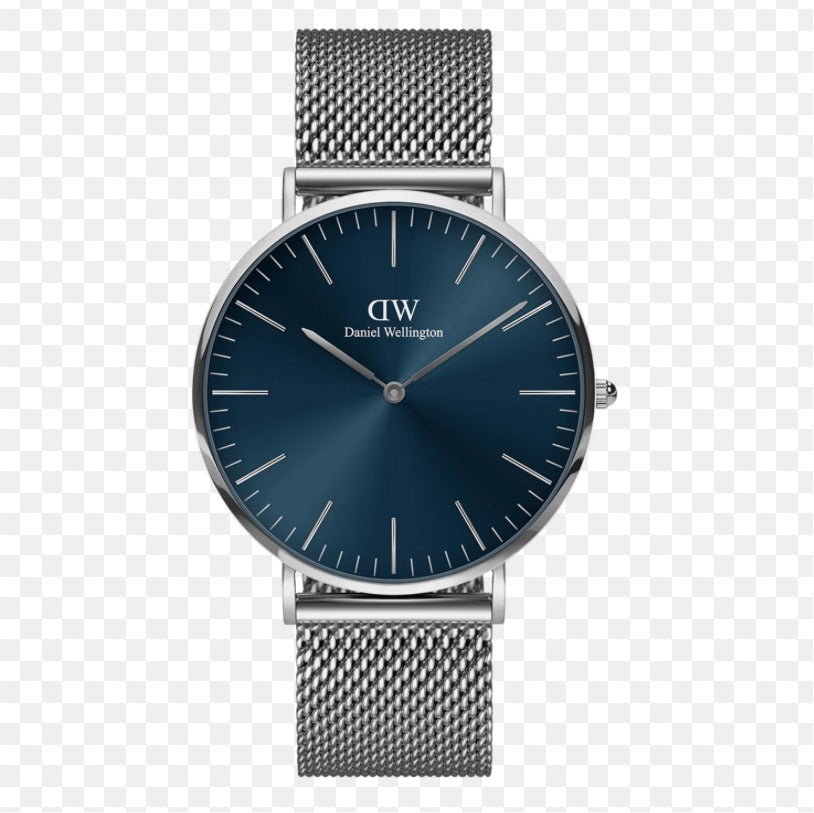 Wd Grey Chain Silver Ring Blue Dial Formal Ladies Watch 901382