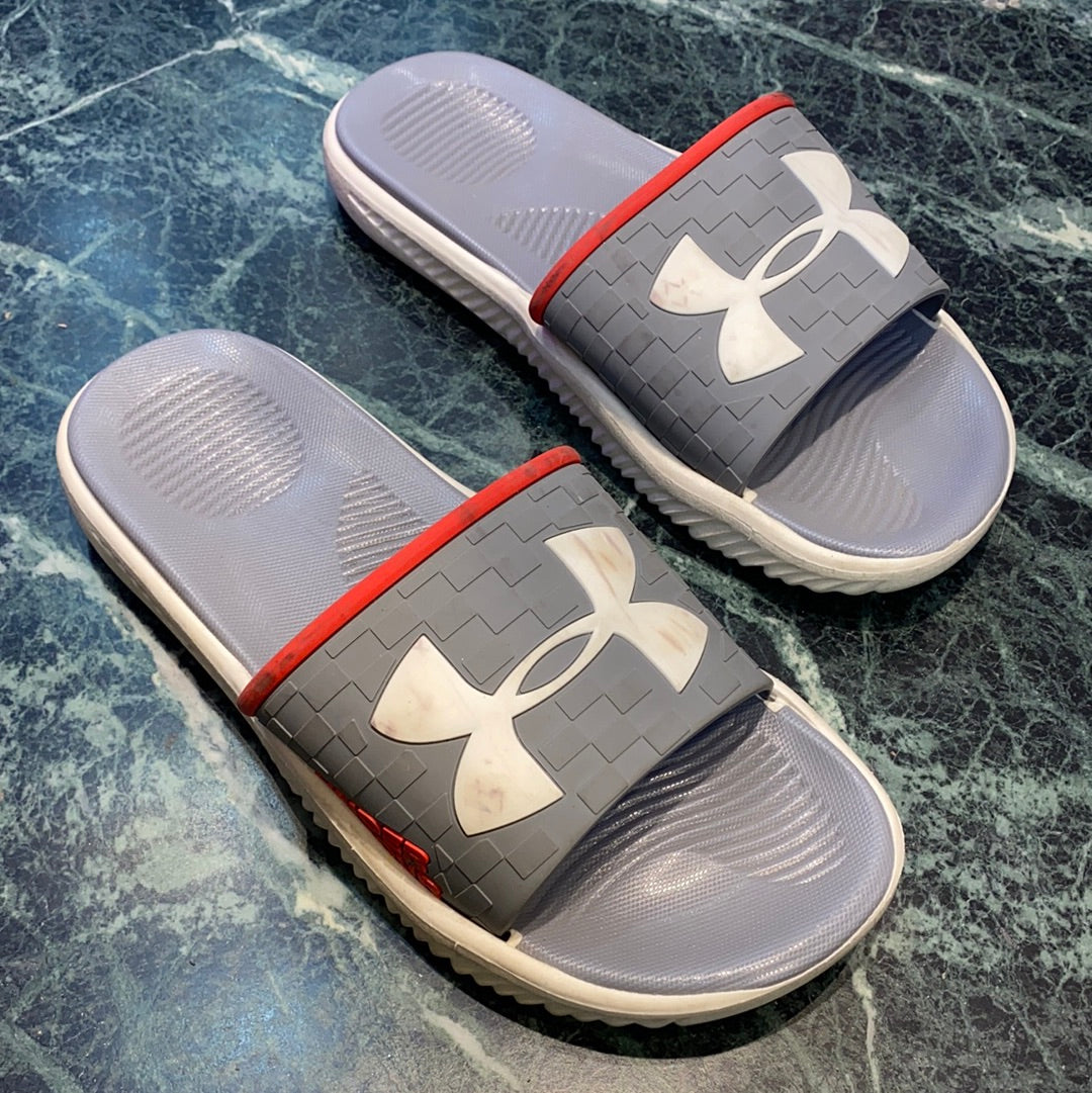 Grey White Slipper (15122)