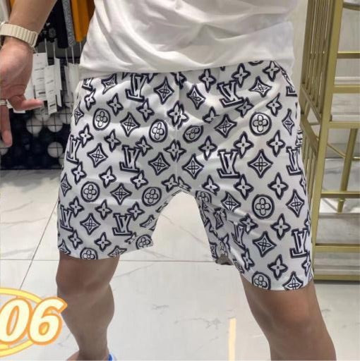 UOL VL Fashion Glassic White Colour with Black Vl Print with Premium stuff Shorts 5106