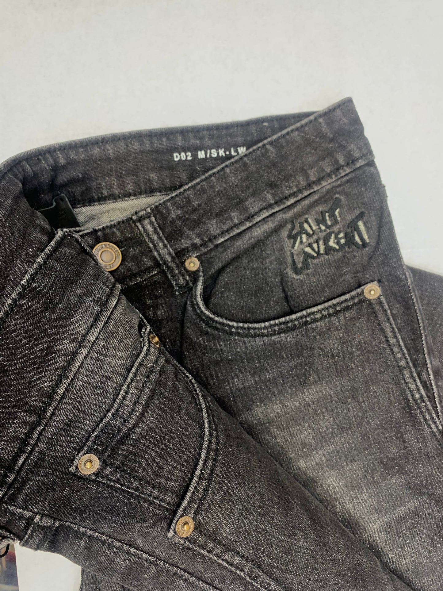 IAS Black Faded Mens Hight Quality With Plain Design Men Regular Fit Jeans 7000304