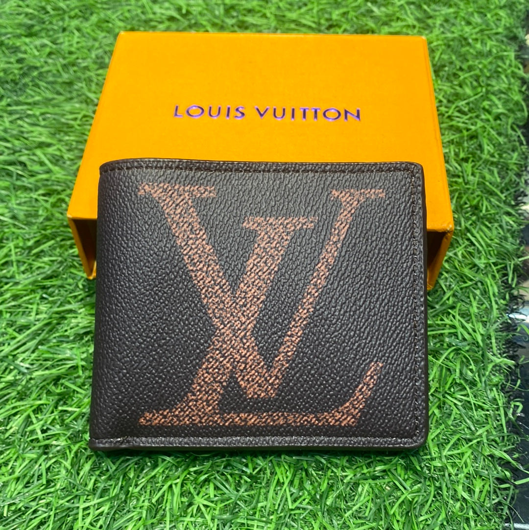 Branded Luxury Italian Leather Wallet Model Brown Khaki 60223092