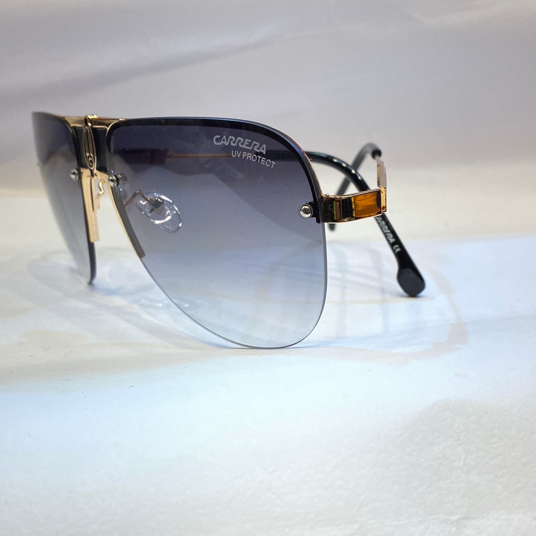 RAC Gold Frame Black Shade Unisex Branded Sunglasses 0145 6417-145