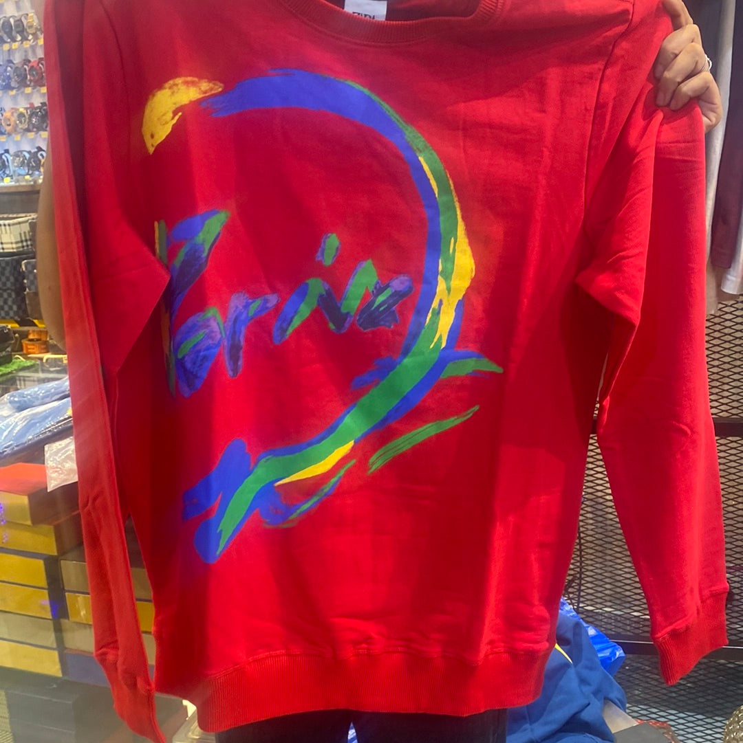 Zr Red Colour Yellow Blue Green Name Print SweatShirt 19510
