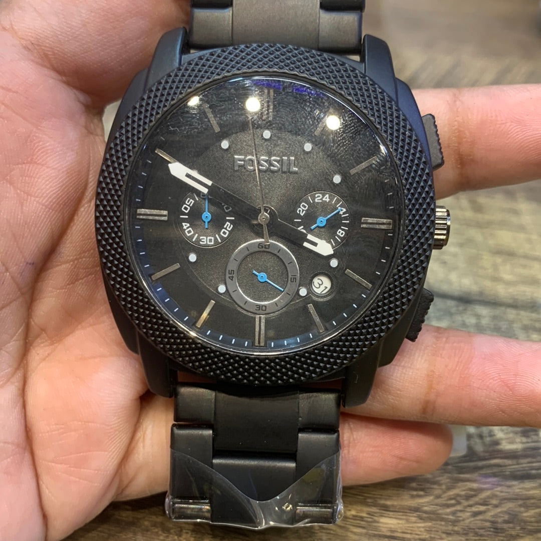 Sof Black Chain Blue Niddle man Watch 400441