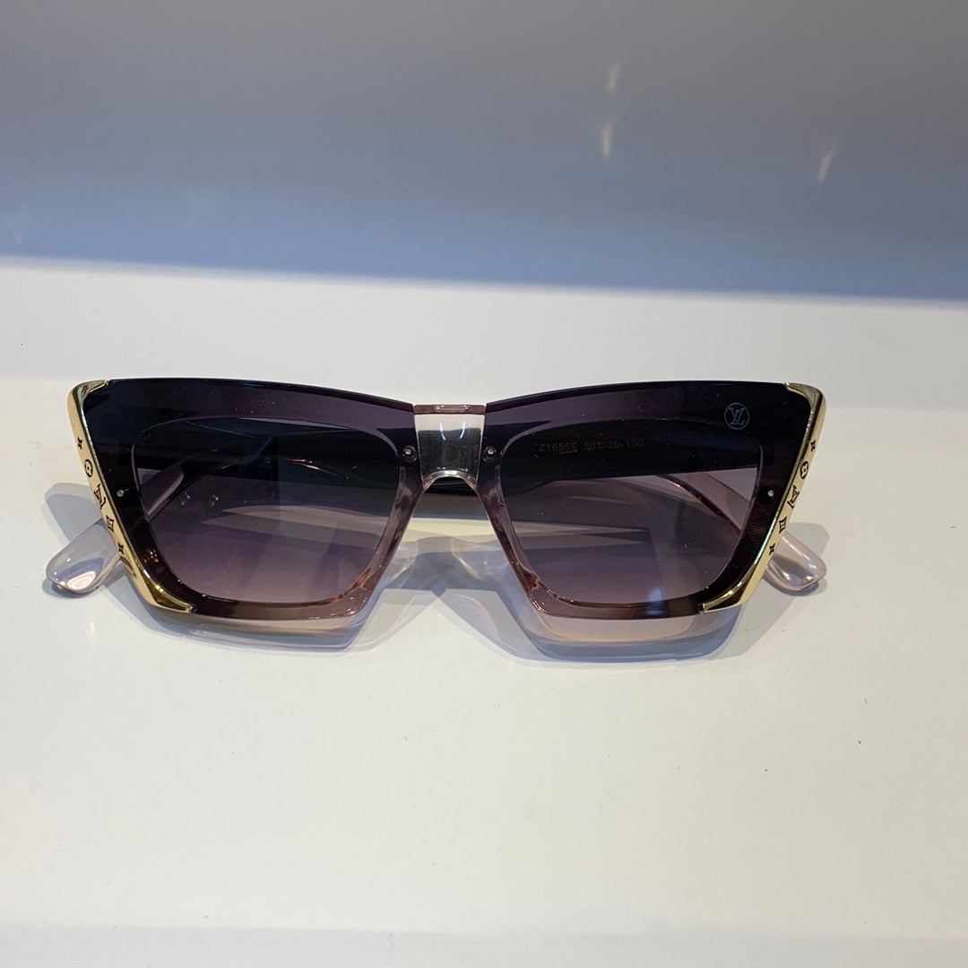 Uol Lou Purple Frame White Purple Shade Sunglass Z1655E50 20-150