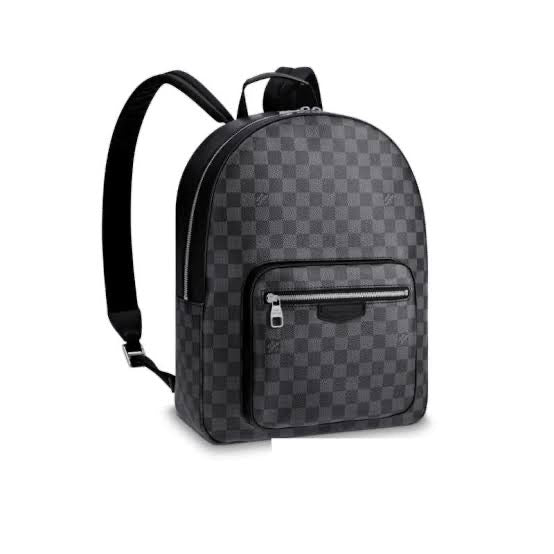 UOL Grey Black Monogram Unisex Backpack