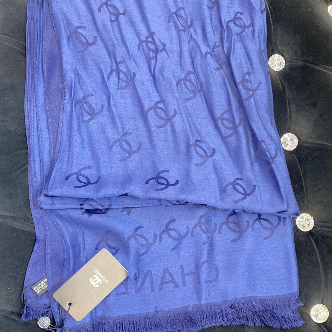 AHC Navy Blue Colour CHA Print Heavy Quality Muffler 9345