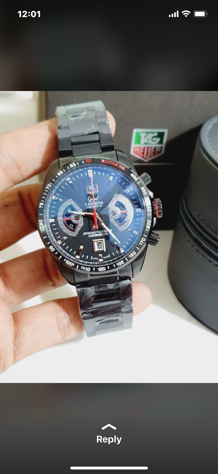 Gat Black Chain Black Dial Men Watch