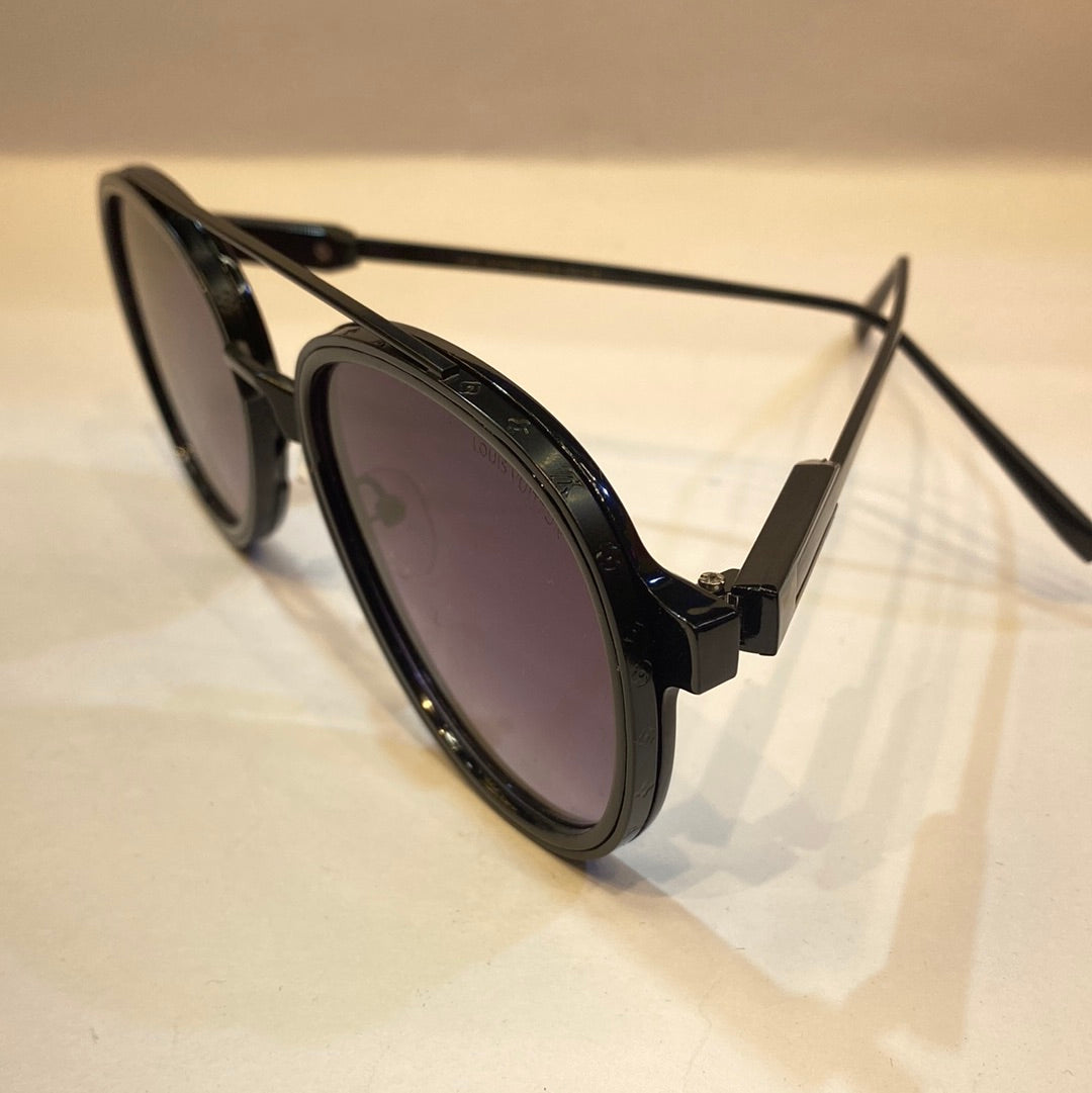 UOL Black Frame Black Shade Unisex Branded Sunglasses 5038 5217-135