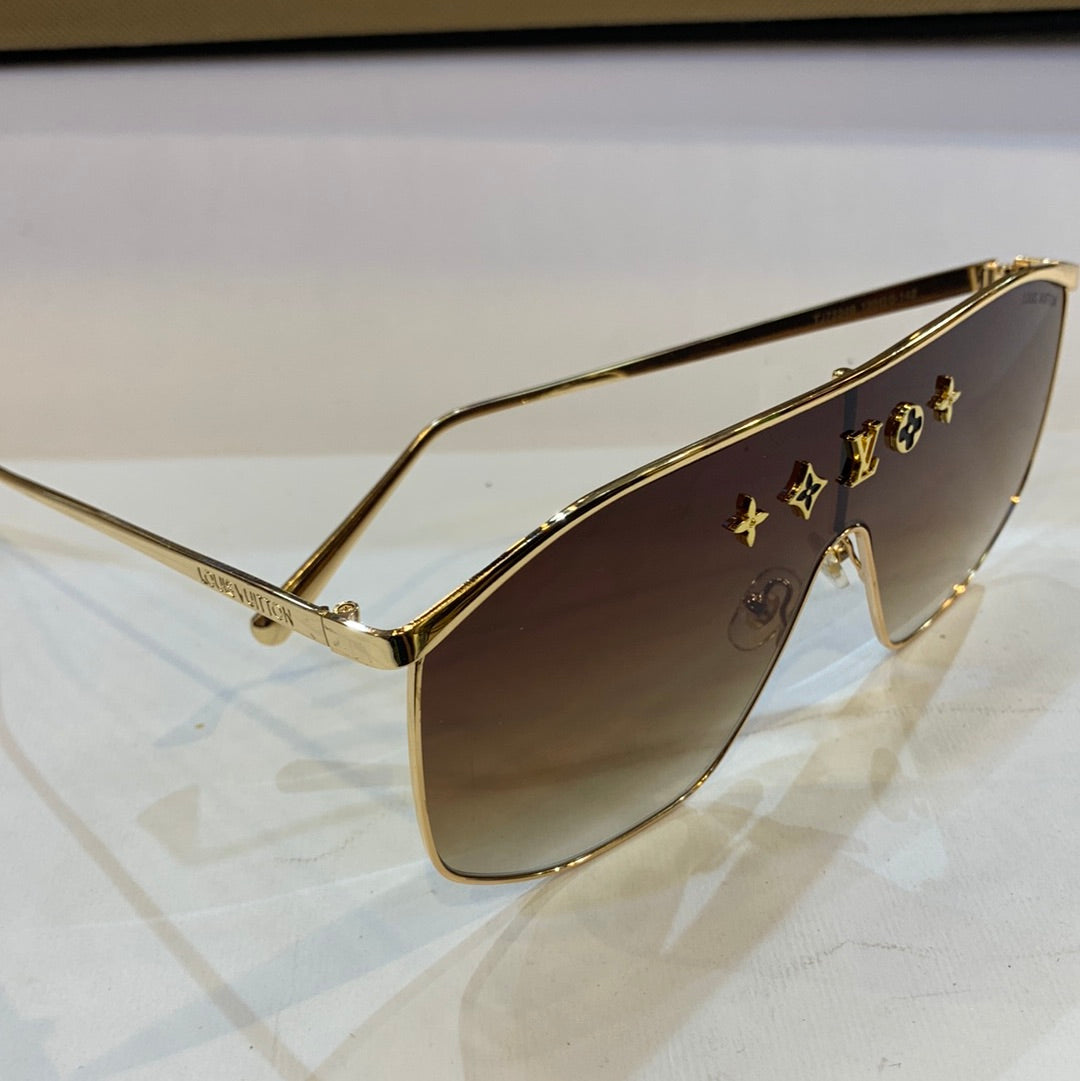 Uol vl Golden Frame brown Shade Sunglass TJ72246 130 0-142