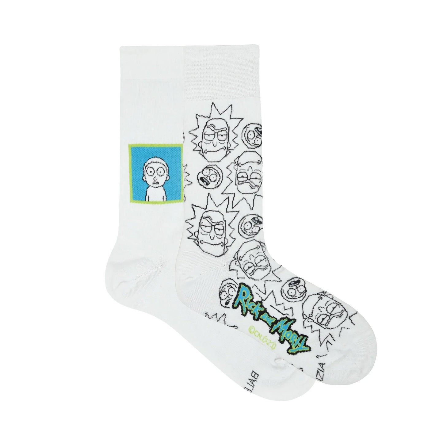 BALENZIA RICK AND MORTY COTTON CREW SOCKS FOR MEN (PACK OF 2) (FREE SIZE) (WHITE) Your Cart Subtotal