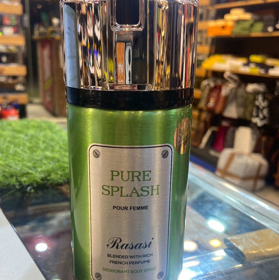 Pure Splash Pour Femme Rasasi Deo