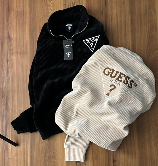 EUG Black Colour With Back Embroidery Cotrise Full Sleeve Winter Upper Jacket 19502