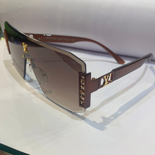 Uol Frameless Brown Shade Brown stick Sunglasses 8266 55 18-140