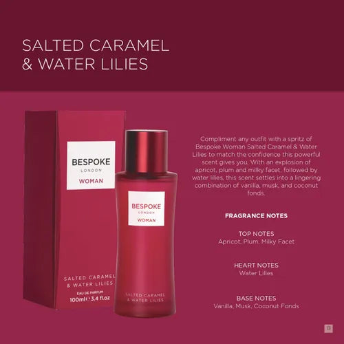 Bespoke London Woman Salted Caramel & Water Lilies Eau De Parfum (100ml)