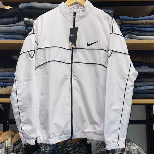 KIN White Colour With Kin Print Premiere Quality Wind Cheater 705920