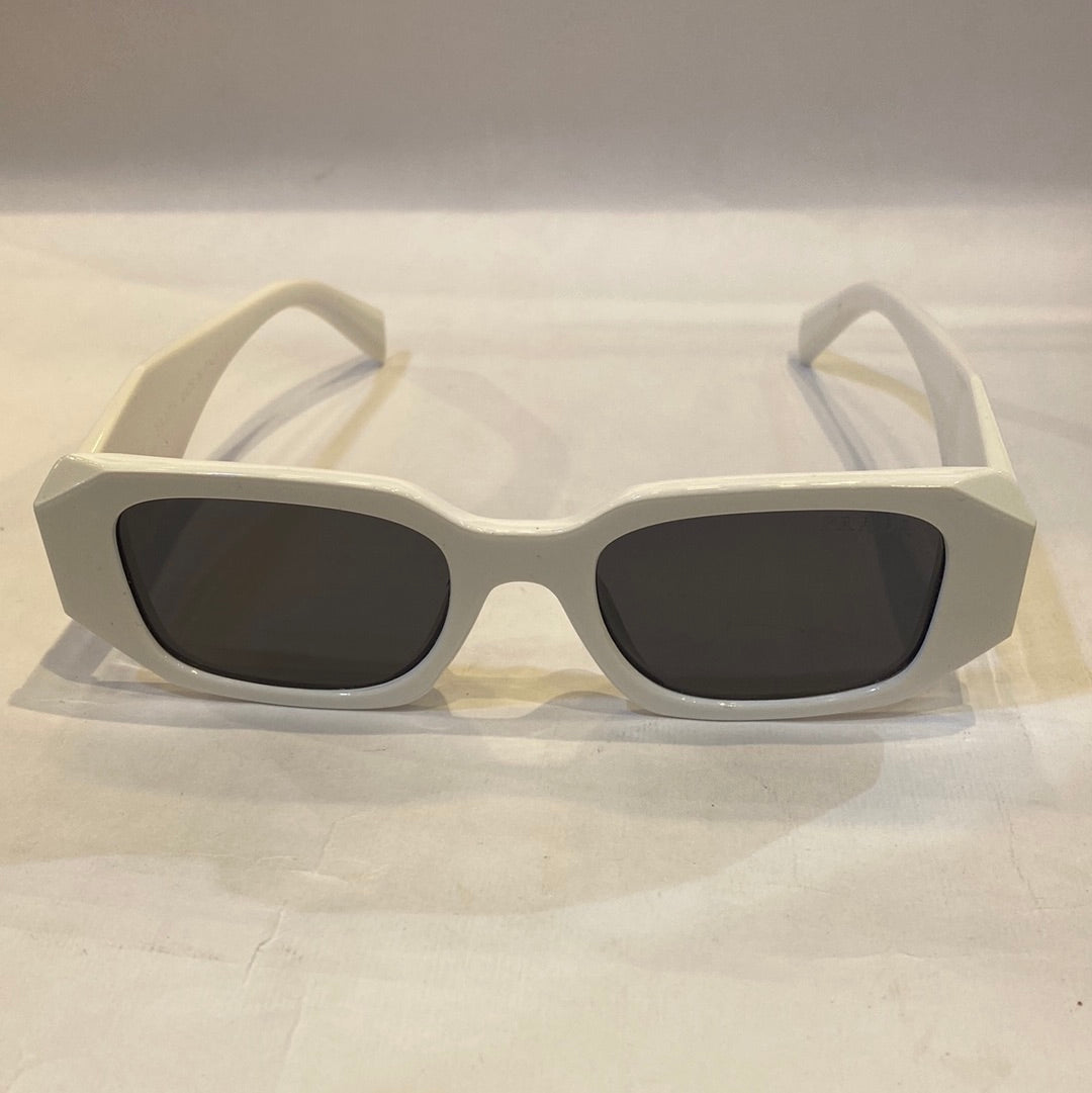 ARP White Frame Black Shade Sunglass