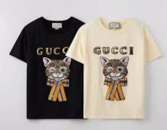 CUG Cream Colour Tiger Print Premium Quality Tshirt 26036
