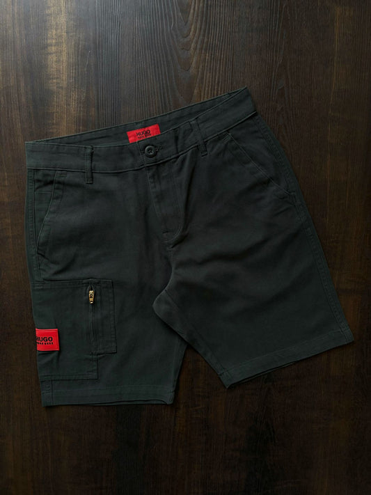 SOB GUH  Olive Green Colour Premium Quality Cotton Shorts 95220