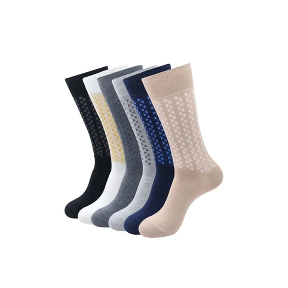 BALENZIA MEN'S COTTON CREW/CALF LENGTH SOCKS-(PACK OF 6 PAIRS/1U) (BLACK,WHITE,NAVY,L.GREY,D.GREY,BEIGE) Your Cart Subtotal