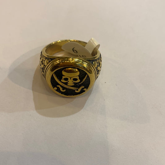 Gold Black Color Stainless Steel Premium Quality Men’s Ring 50340