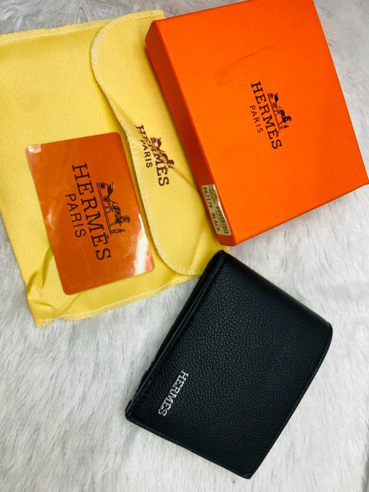 HER REH Branded Luxury Italian Leather Black Colour Wallet 86217