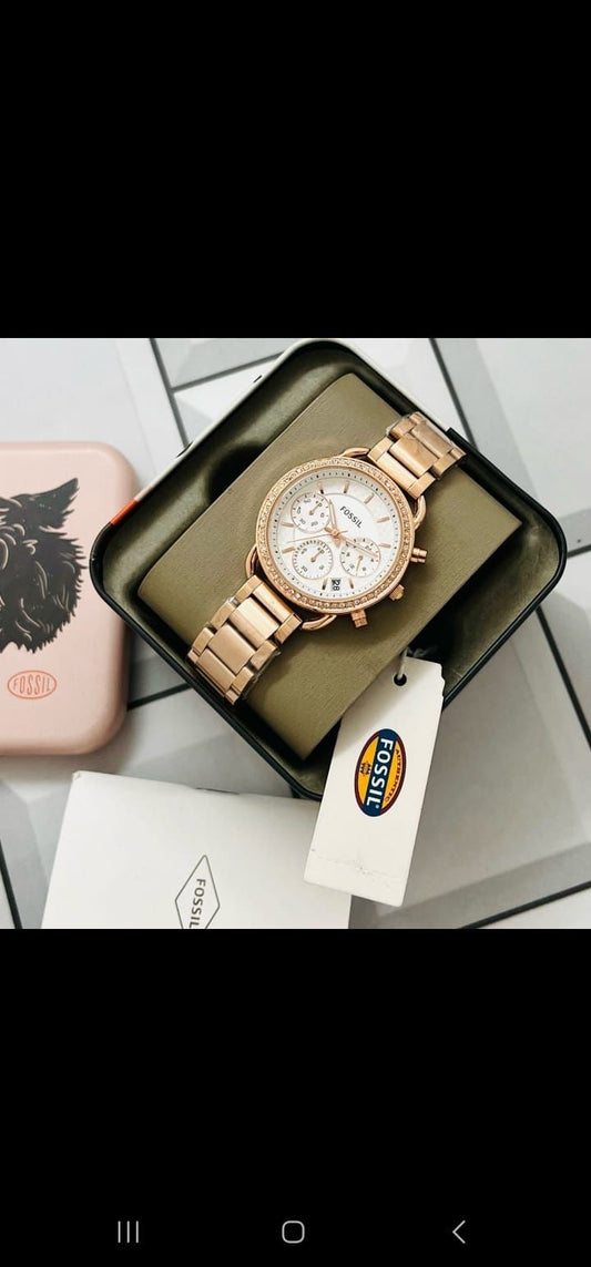 Sof Copper Chain White Dial Ladies Watch 901713