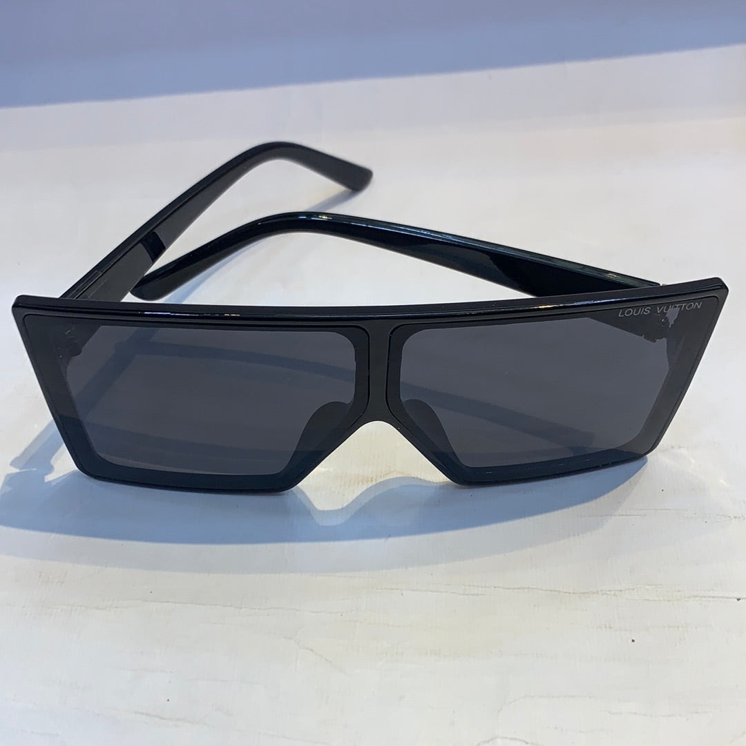 UOL VL Black Frame Black Shade Sunglasses