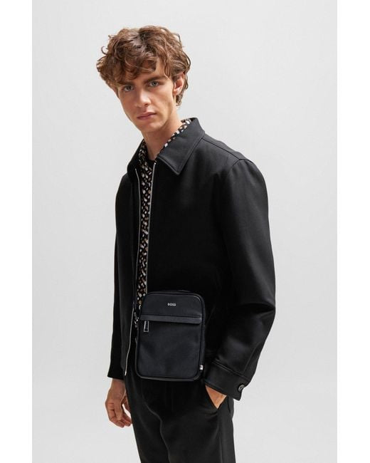 SOB Black Colour Genuine Leather Men’s Side Bag 987209
