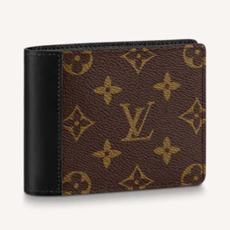 Branded Luxury Italian Leather Wallet Model Brown Monogram Haig 81108