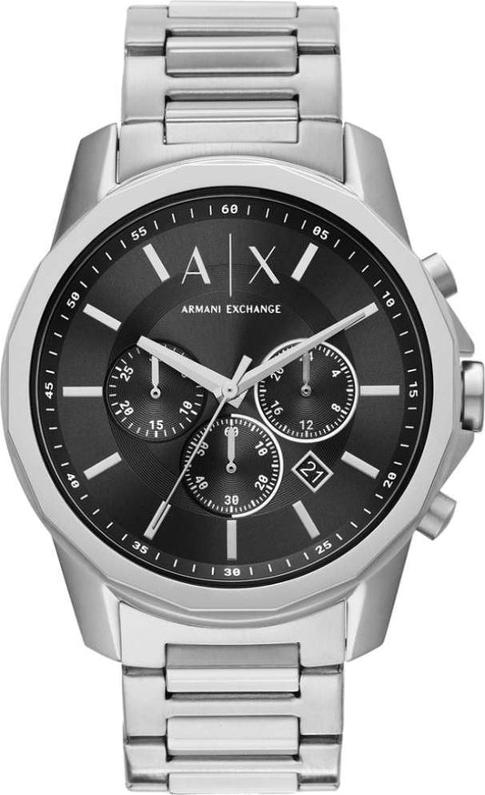 Mra Silver Chain Black Dial Men Watch 987496