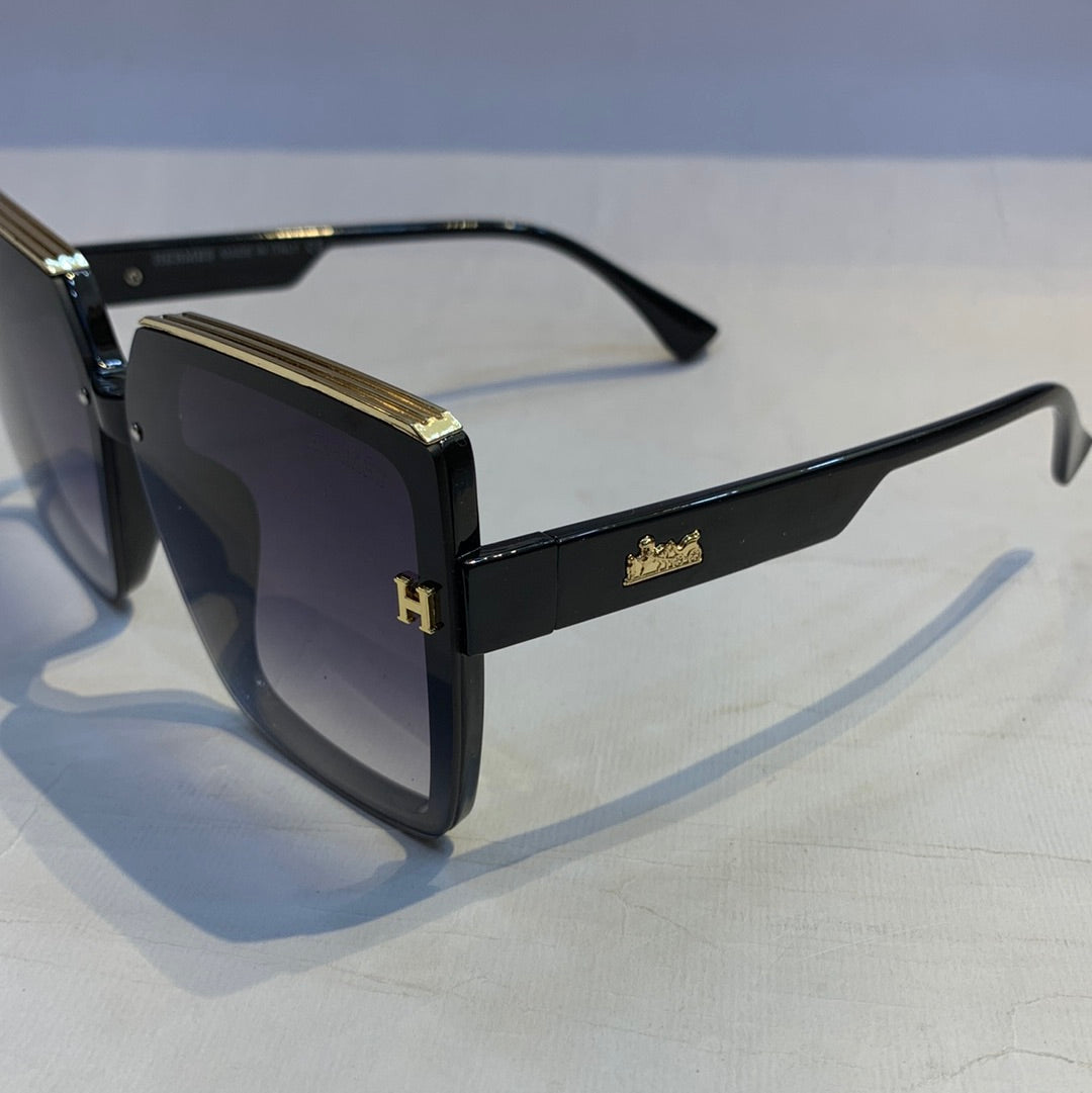 REH Black Frame Black Shade Sunglass 2233 65 10-145