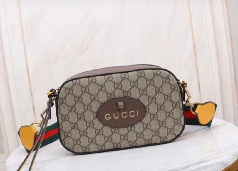 Cug Brown Colour Gg Print Ladies Side Sling Bag 912354
