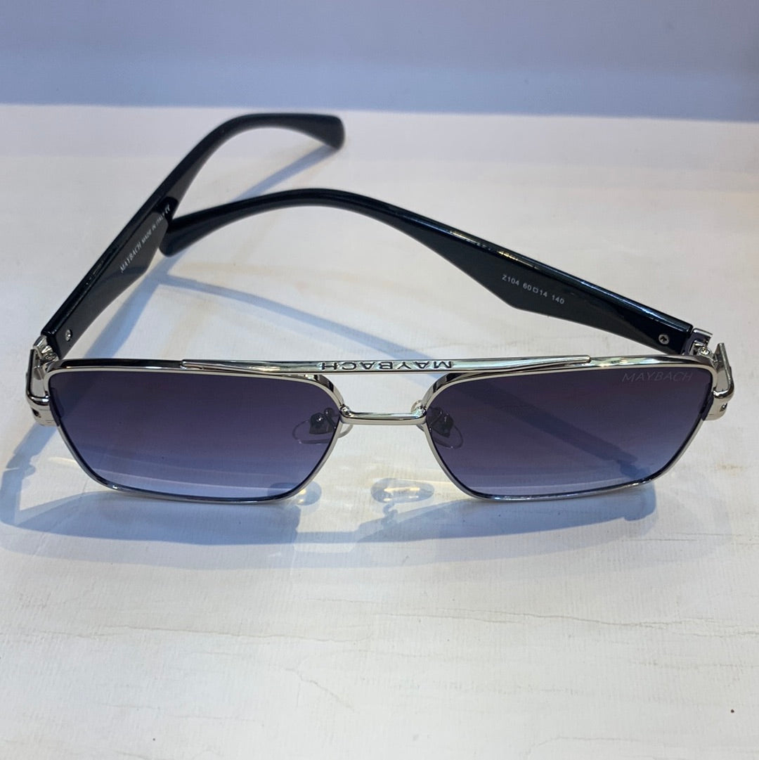 YAM Sliver Black Frame Blue Shade Sungless Z104 60 14 140