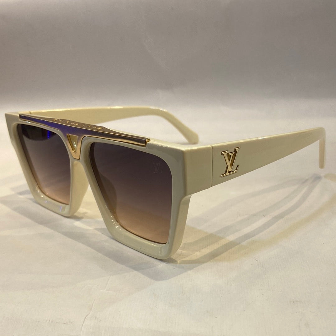 UOL VL Off White Frame Black Pink Shade Sunglass Z1502 61 13-145