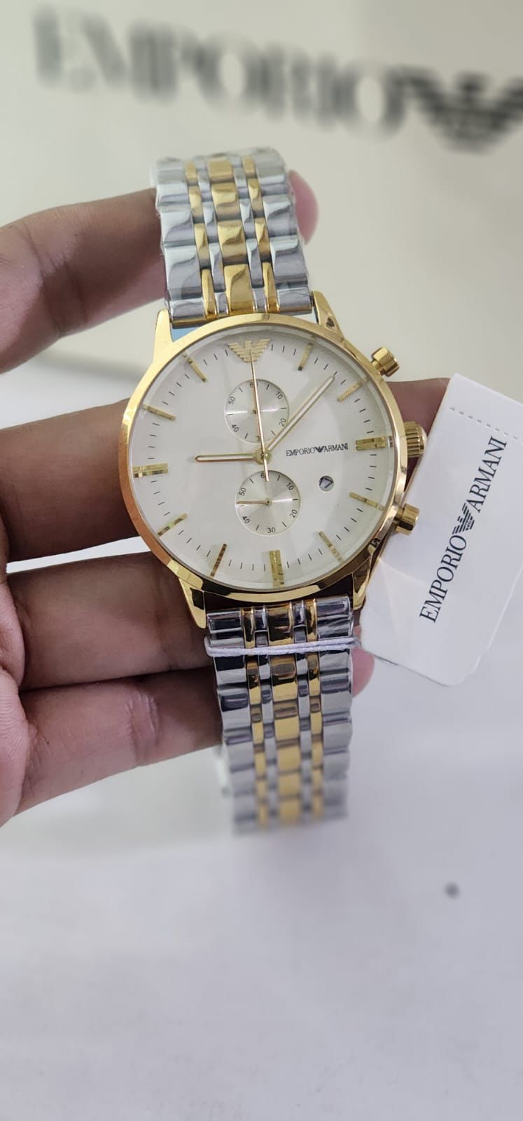 Mra Silver Gold Chain White Dial Og Quality Men Watch 901728