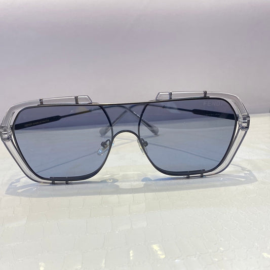 Nef Black Transperent Double ￼Frame Unisex Sunglass Ff0129/S 58 20-145